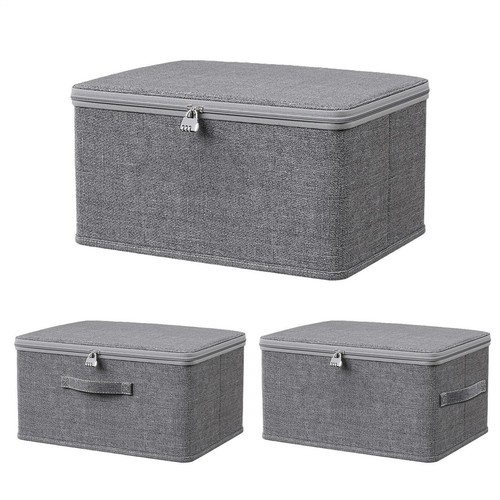 Locking storage box - locking, fabric
