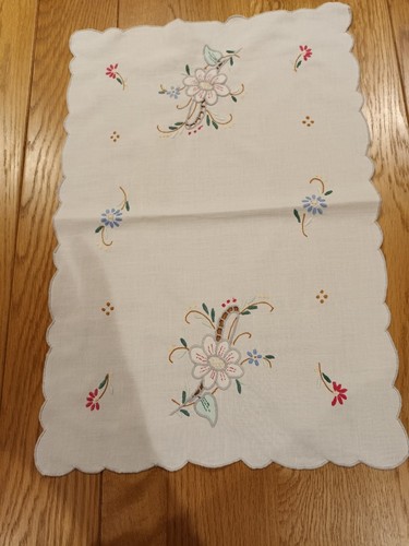 Vintage cut work - , embroidered
