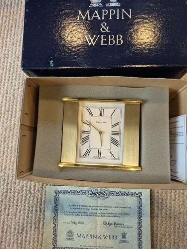Mappin webb brass mantel - mappin,