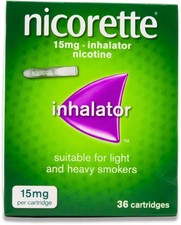 Nicorette Inhalator 15mg 36 Cartridges X 1