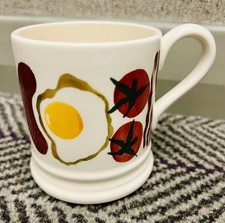 Emma Bridgewater 1/2pt Mug Sample Full English Cooked Breakfast sponge ware