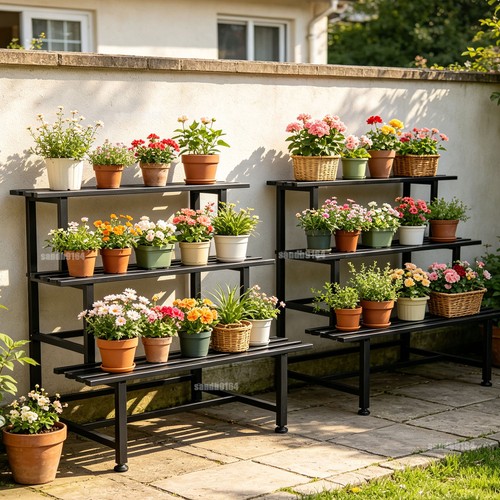 Tier metal plant stand heavy - tier,