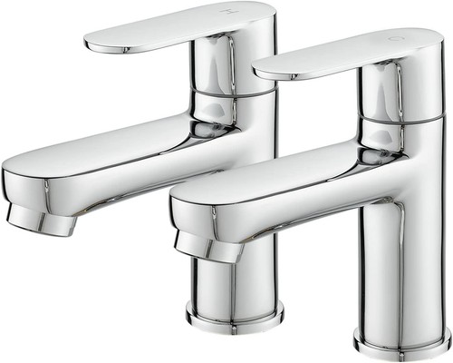 Bathroom basin pillar taps - bathroom,