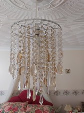 Chandelier Style Ceiling Light Shade Droplet Pendant Acrylic Crystal Bead