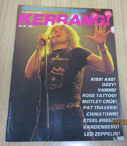 Vintage kerrang magazine 30 - vintage, kerrang!