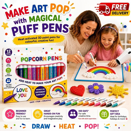 12pcs magic popcorn - pens, diy