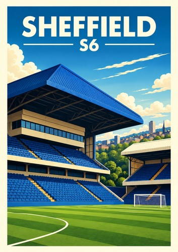 Sheffield art deco poster - sheffield, s6