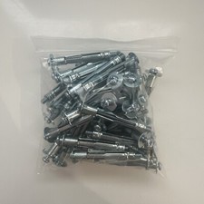 50 x HOLLOW WALL ANCHORS Plasterboard Cavity Mounting Bolts Metal Plugs