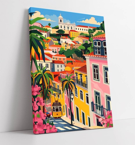 Multi colour houses town home - multi,
