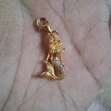 Thomas Sabo Gold Plated Sterling Silver Mermaid Charm