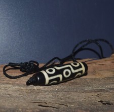 Vintage 9 Eyes Taiwan Dzi Bead