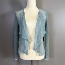 NWT KOMAROV Blue Sheer Pleated