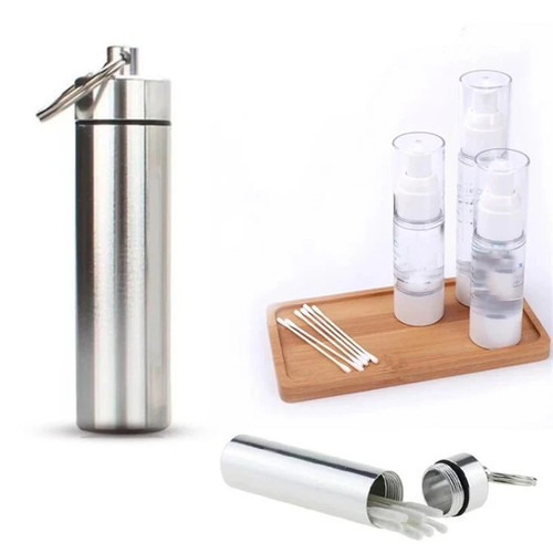 Portable silver toothpick - silver,