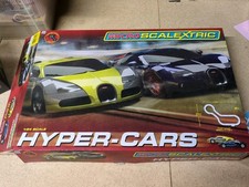 Micro Scalextric Hyper-Cars 1:64 Scale Bugatti Car Racing Working