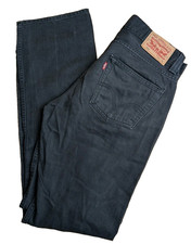 Vintage LEVIS 506 Black Denim Jeans Zip Fly Red Tab - Mens W32 L32