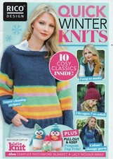 ~ Rico Design Quick Winter Knits Knitting Pattern Book ~ 10 Beautiful Patterns ~