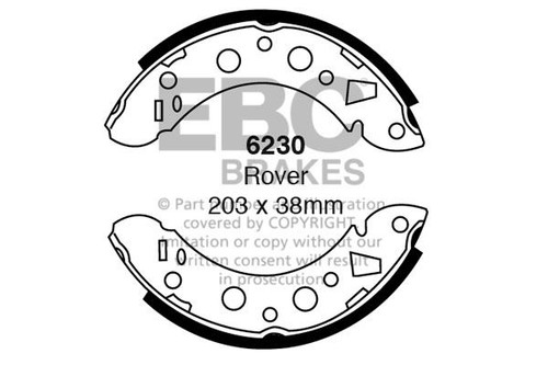 Ebc 6230 brake shoe - ebc,