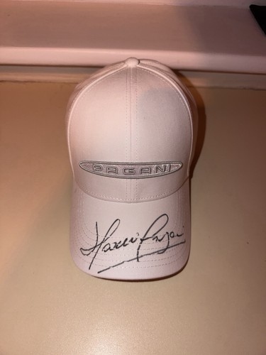 Pagani cap white signed - pagani, by