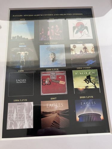 Eagles album covers framed - eagles,