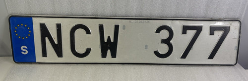 Sweden swedish number license - sweden,