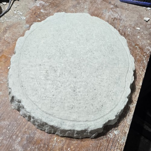 Large cement hand made log - large,