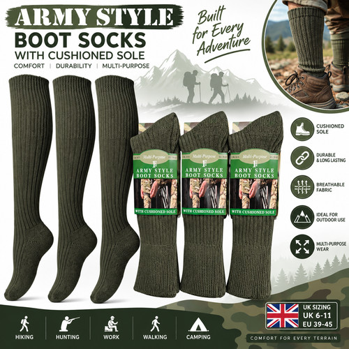 Pair men army boot - 12,