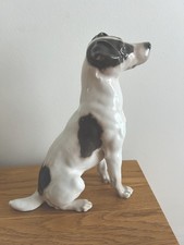 ( L&D) Royal Copenhagen Antique Fox Terrier Standing Ornament 1452/753