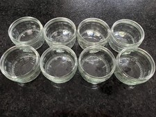 GU Pots Empty Clear Glass Dessert Ramekins Craft Project x 8
