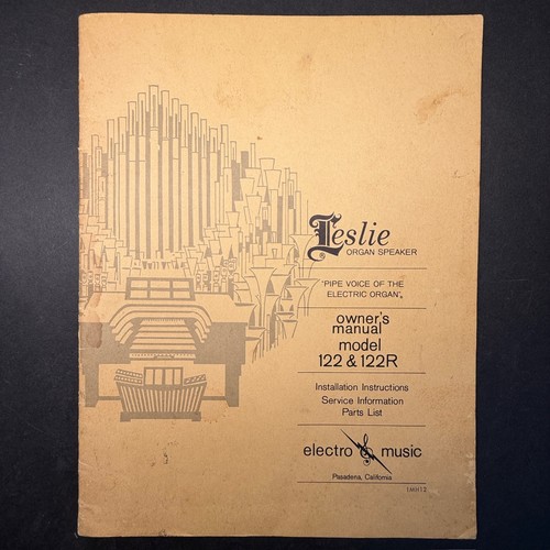Vintage leslie model 122 - leslie, &