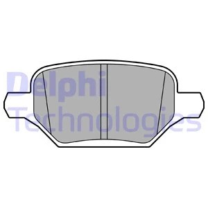 Rear brake pad set - pad, disc