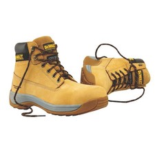 Safety Boots Mens Womans Leather Tan Ankle Lace Up Steel Toe Metal SB SRA Size 6