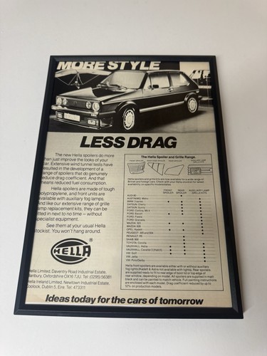 Framed original 1983 mk1 - framed,