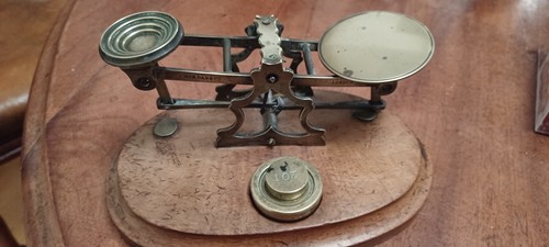 Vintage brass postal scales - vintage,
