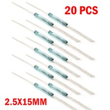 20PCS 2.5X15MM Reed Switch 3 pin Magnetic Normally Open and Normally Closed