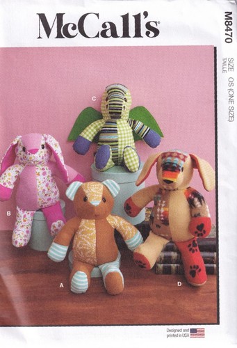 Mccalls 8470 36cm plush - mccalls,