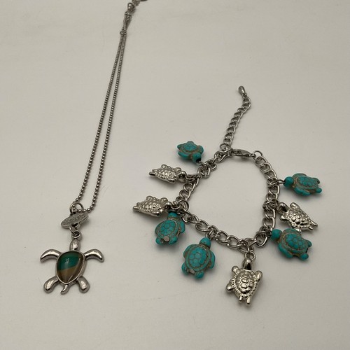 Sea turtle necklace bracelet - sea,