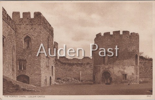 Vintage ludlow castle norman - castle,
