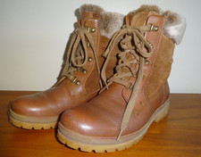PANAMA JACK TUSCANI LEATHER BOOTS SIZE UK 6 EU 39 WATERPROOF