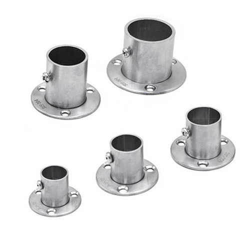 Stainless steel pole socket - stainless,