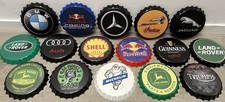 10 x 35cm Round Metal Bottle