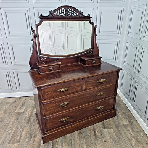 Antique mahogany dressing - antique,