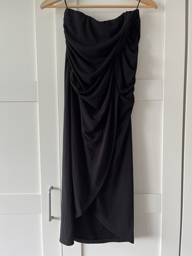 Zara black strapless ruched - zara,