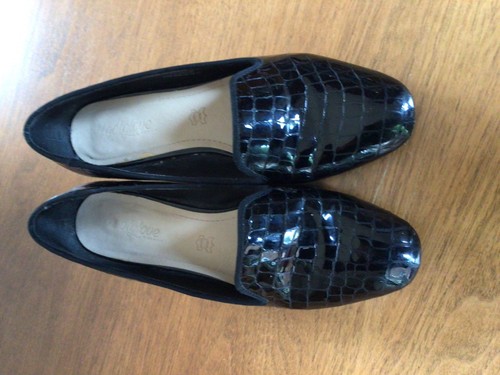 Footglove black patent - m&s,