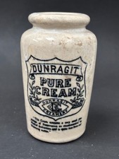 60117 Old Vintage Antique Ironstone Printed Pot Jar Cream Jug Dairy Dunragit