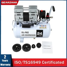 24 Litre Air Compressor 80 L/min 1600 PR 1HP UK Bimson Power 900W Low Noise