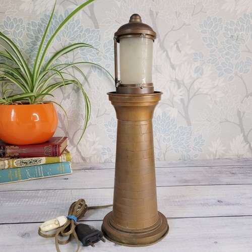 Vtg french copper lighthouse - vtg,