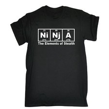Ninja Elements Of Stealth T-SHIRT Martial Arts Karate Judo Gift birthday funny
