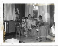 vtg photo woman kids boys