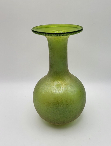 Vase glass green olive - -,