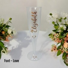 Personalised Clear Champagne
